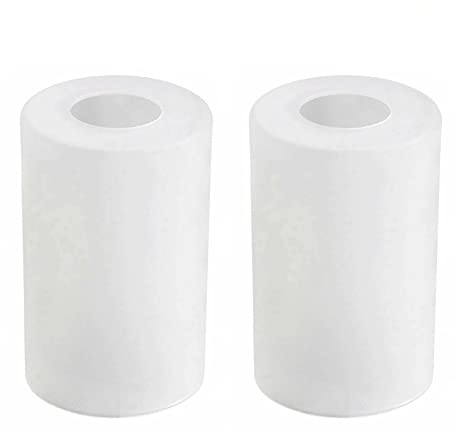 Frosted Glass Replacement Lamp Shade Cylinder Lampshade for Ceiling Lights 9 cm x 14 cm Glass Cylindrical Light Cover with 1 5/8 Fitter Opening, Replacement for Chandelier, Pendant Light