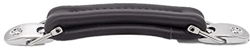 227mm Schwarz Leder Tragegriff Griff Für Gitarre Fall Ersatz Koffer Box Gepäck Griff Griff YF-T043#, Schwarz , Length is about 22.7 cm