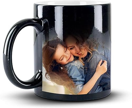 Tasse Selbst Individuell Gestalten/Zaubertasse/Fototasse/Personalisierbar mit Eigenem Foto 330 ml Bedrucken/Fototasse/Geschenk für Frauen & Männer (Magic Mug Color Changing Heat Sublimation Mug Cup)