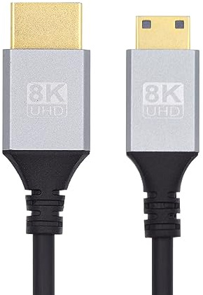 xiwai Ultra Mince Mini HDMI 2.1 Câble HDTV 1.0 m Câble HDMI Hyper Mince 2.0 8K 4K Type-A à Type-C pour Caméra HDTV