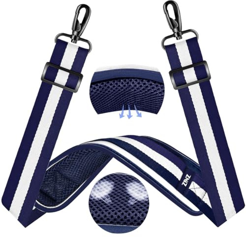 ZINZ Tracolla Universale da 60 con Imbottitura Fissa Traspirante Ultra Spessa Tracolla Regolabile per carichi Pesanti per Borsa per Laptop Borsa a Tracolla Borsa da Palestra -TW01B06