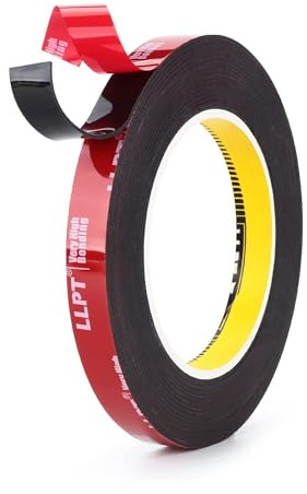 LLPT Doppelseitiges Klebeband Montageband 13MM*5.5M Wasserdicht | Doppelseitiges Klebeband, Fotorahmen Aufhängebänder für Poster Auto Heimdekoration Nagelboxen