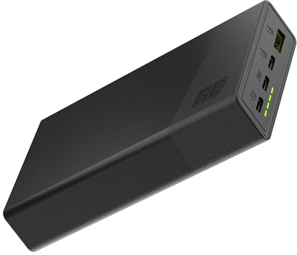 Green Cell Powerbank 20000mAh 22.5W PD USB C Externer Handyakkus GC PowerPlay20s Tragbares Ladegerät Power Delivery Schnellladefunktion QC 3.0 für iPhone 15 14 13 12 11, Galaxy S23 S24, iPad, Handys