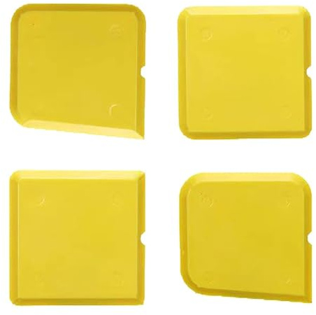 Kit de herramientas for calafateo, esparcidor sellador de juntas de silicona, espátula, raspador, herramientas de reparación de bordes, limpiador de bordes de azulejos de piso, 4 Uds.