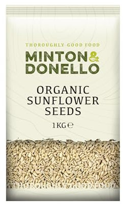 Minton & Donello - Organic Sunflower Seeds, Bulk Pack, Rich in Vitamins, 1kg