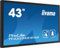iiyama Prolite TF4339AS-B1AG 108cm 42,5 IPS LED-Monitor 4K UHD Open Frame 40 Punkt Multitouch Bonded kapazitiv HDMI DP RS-232c RJ45 Audio Out USB Hub Android-OS IP54 AntiGlare Touch-durch-Glas 24/7