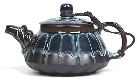 Teeservice Für Erwachsene Kung Fu Tee-Set Abdeckung Schüssel Ei Teekanne Für Tee In Tasse Tianmu Glasur Einzigen Topf Samowar Teekannen Einheitlichen Brennofen Haushalt Keramik Teekanne Teeservice Tee
