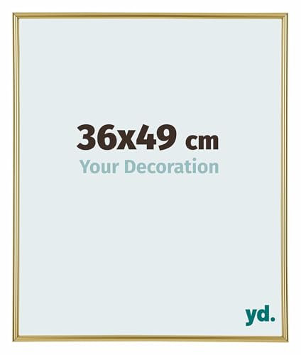 yd. Your Decoration - Puzzlerahmen 36x49 cm - Gold - Puzzlerahmen 500-1000 Teile - Kunststoff Bilderrahmen - Annecy