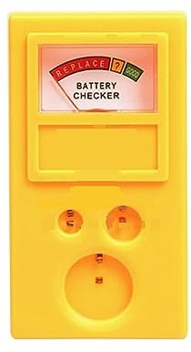 MZZYG Testeur De Batterie Testeur de Pile Bouton Vérificateur de Pile de Montre Testeur de Puissance de Pile Bouton Portable(Yellow)