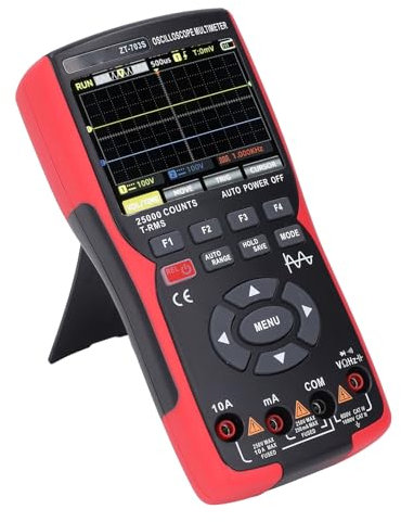 Digitales Oszilloskop-Multimeter, 3, 5-Zoll-Farbbildschirm, 50 MHz Bandbreite mit One-Touch-automatischer Wellenformmessung für Elektrische Tests
