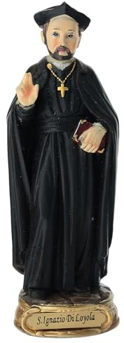 Holyart Imágenes de Resina y PVC: San Ignacio de Loyola Estatua Resina 12 cm
