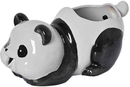 GUQASDV Ceramica Sputacchiera for Laghetto Piccoli Stagni, Sputacchiere for Fontane da Giardino, Cascata Decorativa for Animali, Acquario con Circolazione Automatica(11.5x6.1x5.3in)