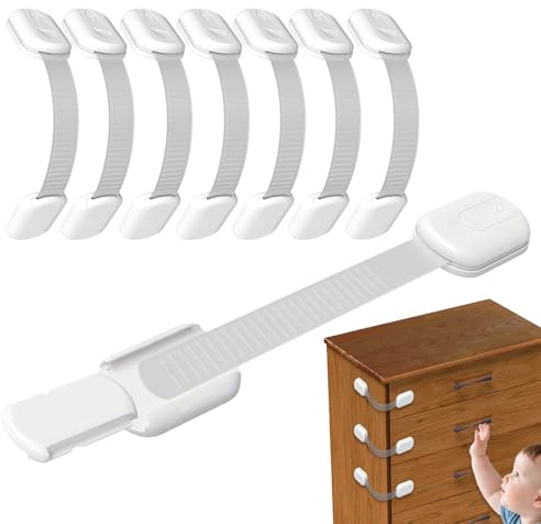 Blocchetti Di Protezione Bambini Per Ante | Blocco Antiapertura Sicurezza Infantile,Chiusura Sicura per Frigo Congelatore Forno Armadio Cucina Dispensa Mobile