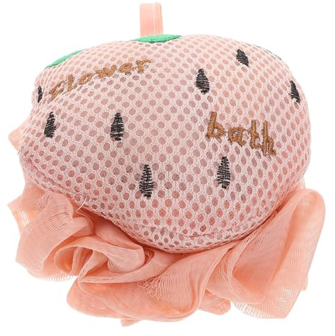 Hemobllo Esponja de Baño Grande de Malla con Diseño de Coreano para Exfoliación Corporal y Espuma Abundante para Ducha Adultos