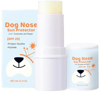Generisch Hund Sonnenschutzstick Nase | 6g 2.8x6.4cm Feuchtigkeitsspendende Beruhigende Balsam | UV Schutz Für Outdoor Haustiere | Katze Hund Tägliche Sonnencreme Universal