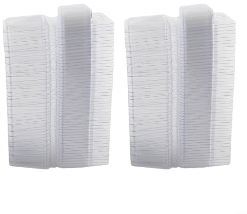 QuivyLivy Paquete de 100 moldes de cera de plástico cuadrados y redondos para hacer velas sin mecha, jabón, bombas de baño y manualidades, recipientes transparentes con capacidad de 2 onzas (100