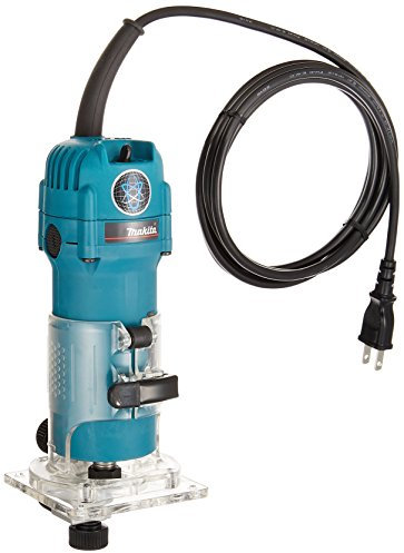 Makita 3707FC - Fresadora de cantos con luz 500W 26000 rpm pinza 6 mm 1.3 kg