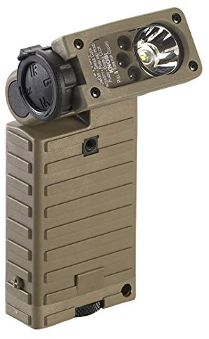 Streamlight 14032 Sidewinder 55-Lumen Lampe de Poche Tactique Militaire avec Tête Articulée et Piles, Coyote