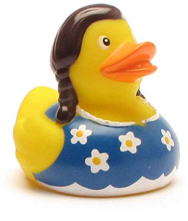 Duckshop I Badeente Dirndl I Quietscheente I L: 7,5 cm I Quietscheentchen