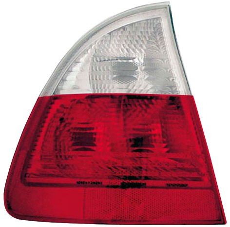 TYC Satz Heckleuchten kompatibel mit BMW 3er E46 Touring 1998-2005 - Weiß/Rot
