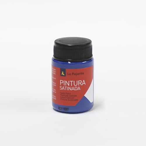 La Pajarita Pintura Satinada al Agua Azul Marino 35ml – Pintura Multisuperficie, Acabado Satinado, Alta Cubrición