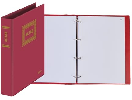 Dohe 9922 - Libro de actas, Hojas recambiables, 100 hojas, A4 natural