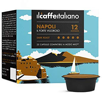 Il Caffè Italiano Capsule Lavazza A Modo Mio Compatibili Napoli - 120pz | Capsule Compatibili A Modo Mio Con Aroma Forte e Vigoroso | Capsule Compatibili Lavazza A Modo Mio Made In Italy | Frhome