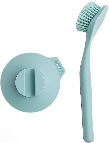 Brabantia Spülbürste, Kunststoff / Silikon, Mint, 11.2 x 6.5 x 28.5 cm