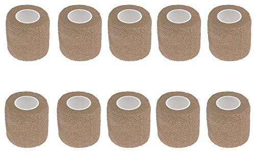 Supmico 10 X Nackt Selbsthaftende Bandagen Fingerpflaster Fingerverband Wundverband wasserfest Sport 4.5mx10cm
