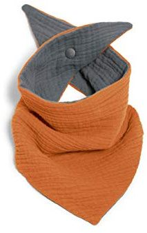 nanito Baby Dreieckstuch aus Musselin Bio Baumwolle – Halstuch & Sabberlätzchen für Babys und Kleinkinder – Bandana Lätzchen mit Druckknopf – GOTS zertifiziert – Made in Berlin