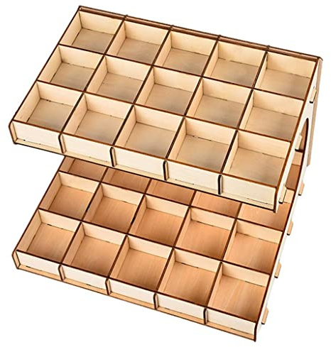 DIY Holz e halter Modellbau Werkzeug, 2-lagiges 35-Gitter