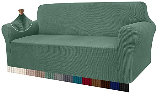 Granbest - Copridivano altamente elasticizzato, moderno, jacquard, per soggiorno, funge da protezione per cani e animali domestici (3 posti, sabbia)