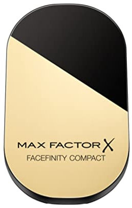 Max Factor Facefinity Fondotinta compatto, fondotinta compatto in polvere, fondotinta ricaricabile, formula vegan, finish mat, fino a 24 ore di tenuta, SPF 20, 040 CREAMY IVORY, 10 g