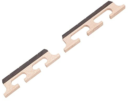 2st Banjo-brücke Geigenbrücke Zubehör Geigengriffbrett Violine-bass-brücke Banjo-teil Griffbrett-vorlage Banjo-übungsbrücke Banjo-bridge-zubehör Ahorn Reparierwerkzeug Turteltaube