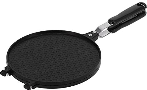Waffle Cone Maker Double Side Egg Roll Pan Non Stick Waffle Cone Machine with Handle Ice Cream Cone Maker Kitchen Baking Tool for Gas Stove
