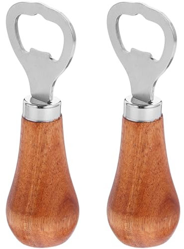 DEARMAMY 2piezas Abridor De Botellas De Cerveza Manual Abrebotellas Portátil Para Vino y Refrescos Para Fiestas y Reuniones