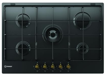 Indesit TH 752 /I (AN) - Piano cottura a gas, n° 5 fuochi, 75x51 cm, colore Antracite