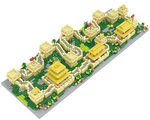 KeKeDuo Haus Bausteine Bausatz, 5300 Klemmbausteine Modular Buildings 3 in 1 Die Chinesische Mauer Architektur Modellbausatz, MOC Weltberühmtes Gebäude Bauset Nicht Kompatibel mit Großen Marken