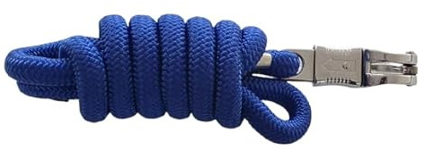 Premiere Premium 2 meter panic hook Horse dog lead rope BLUE