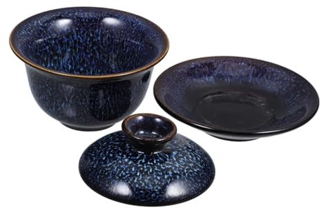 TOYANDONA Gongfu Teeservice Mit Keramik-teetasse Und Untertasse Für Traditionelle Teezubereitung Zu Hause Teehaus Kompaktes Und Tragbares Design Für Jasmintee Grünen Tee Und Oolong-tee