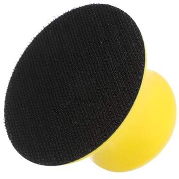 GLEAVI Manual Sanding Pad Oxide Sanding Discs Round Sandpaper Holder Hand Sander for Wood Polishing