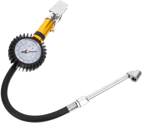 Mikinona Inflatable Tire Pressure Manometro Per Pneumatici Tester Pressione Pneumatici Auto Dispositivo Di Prova Per Auto Black Acciaio Inossidabile