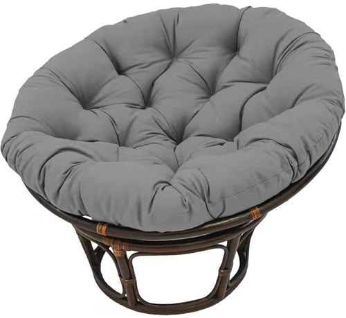 YHXAIQ Outdoor Runden Kissen für Hängesessel/Schaukelstuhl - Verdickung Polyester+Baumwolle Sitzkissen, Gartenstuhl Polster & Bodenkissen(Dark Gray,160 x 160 cm)