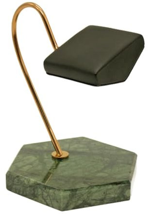 Eleganter Uhrenhalter, Schmuckständer, eleganter Uhren-Organizer, grüner Marmorsockel