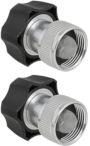 SENRISE 2PCS Electric Pressure Washer Connectors, Pressure Washer Couplers, Female 3/4”-14 Teeth, Built-In Filter For Outdoor Cleaning Equipment