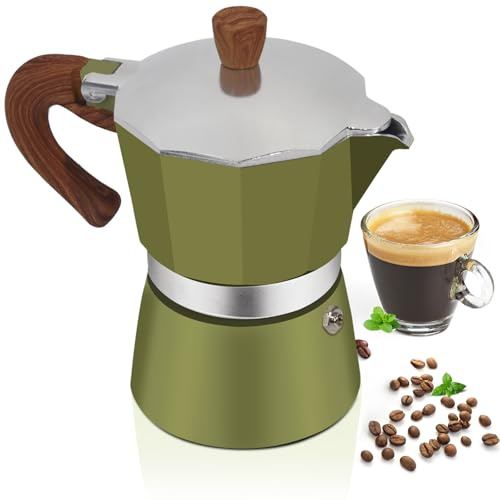 Mogrecha Aluminum 6 Cup 300ml Moka Pot Express Coffee Maker Stovetop
