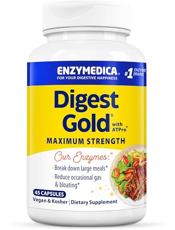 Enzymedica Digest Gold, Maximum Strength, ATPro Energy Support - 45 Caps