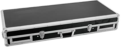 ROADINGER Universal-Konsole DS-1 2xCD/1xM-19 LS sw | DJ-Flightcase für 2 CD-Player und einen Mixer (19) mit Laptopablage