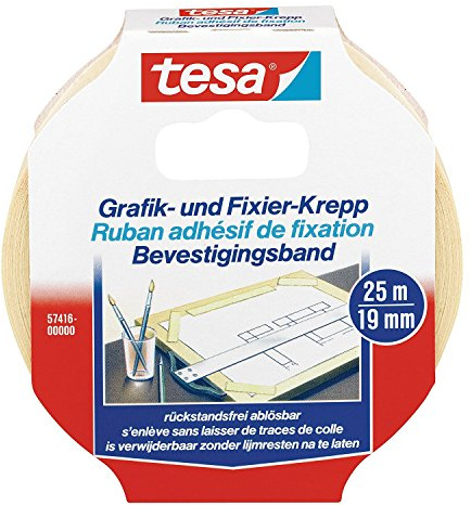tesa grafisk och fast krus, kan tas bort utan rester, 25 x 19 mm