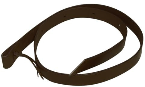 PFIFF 004334 Tie-Strap, Sattelgurt, Westernsattelgurt, Westernsattel, Westernreiten, Leder, Schwarz, ca. 180 x 3,5cm